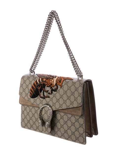 bee bag gucci|gucci shoulder bag beige.